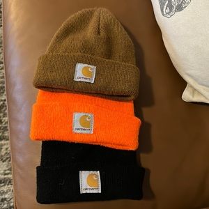 Carhartt Beanies baby/toddler set of 3